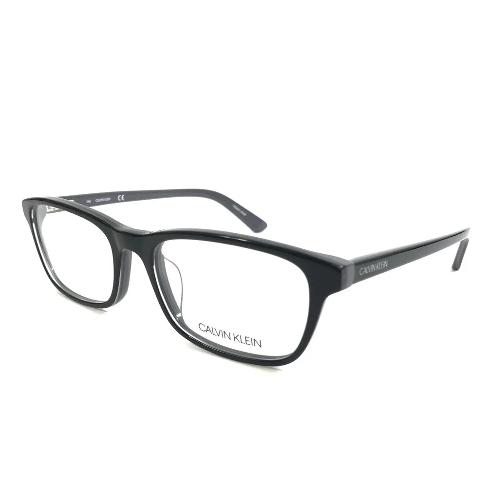Calvin Klein Eyeglasses Frames CK18516 032 Black Slate Gray Rectangle 54-18-140